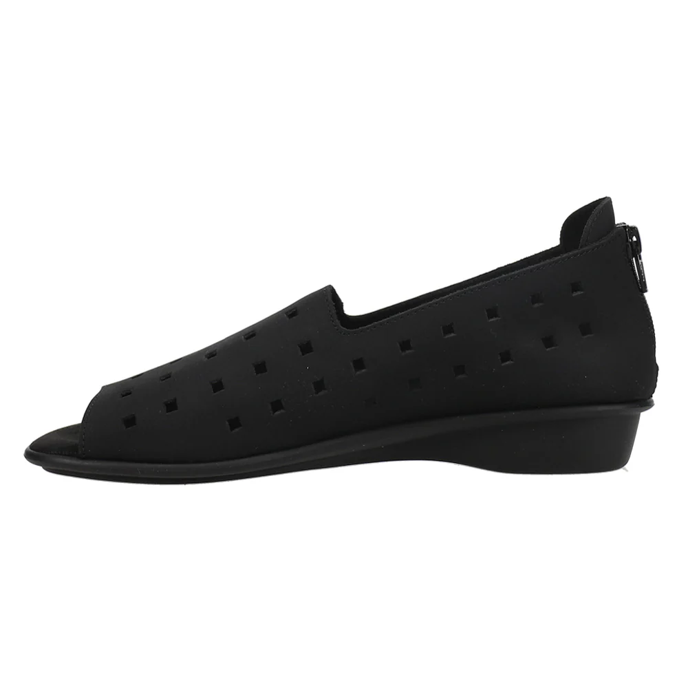 Evonne Nubuck Cut Outs Slip On Flats - Image 3