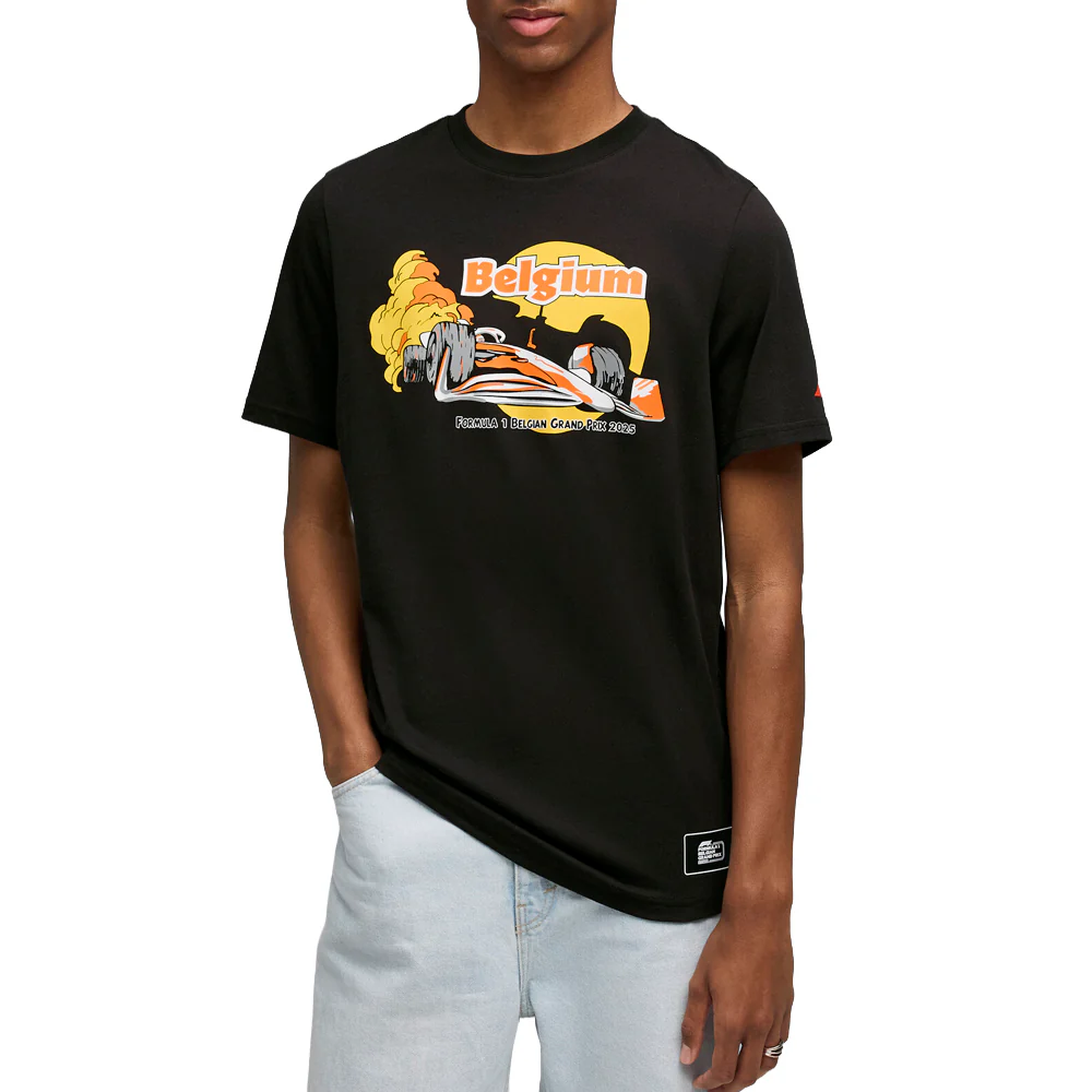 F1 Belgium Graphic Crew Neck Short Sleeve T-Shirt - Image 3