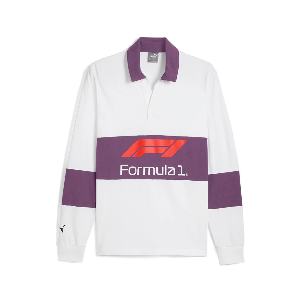 F1 Rugby Collared Long Sleeve Polo Shirt