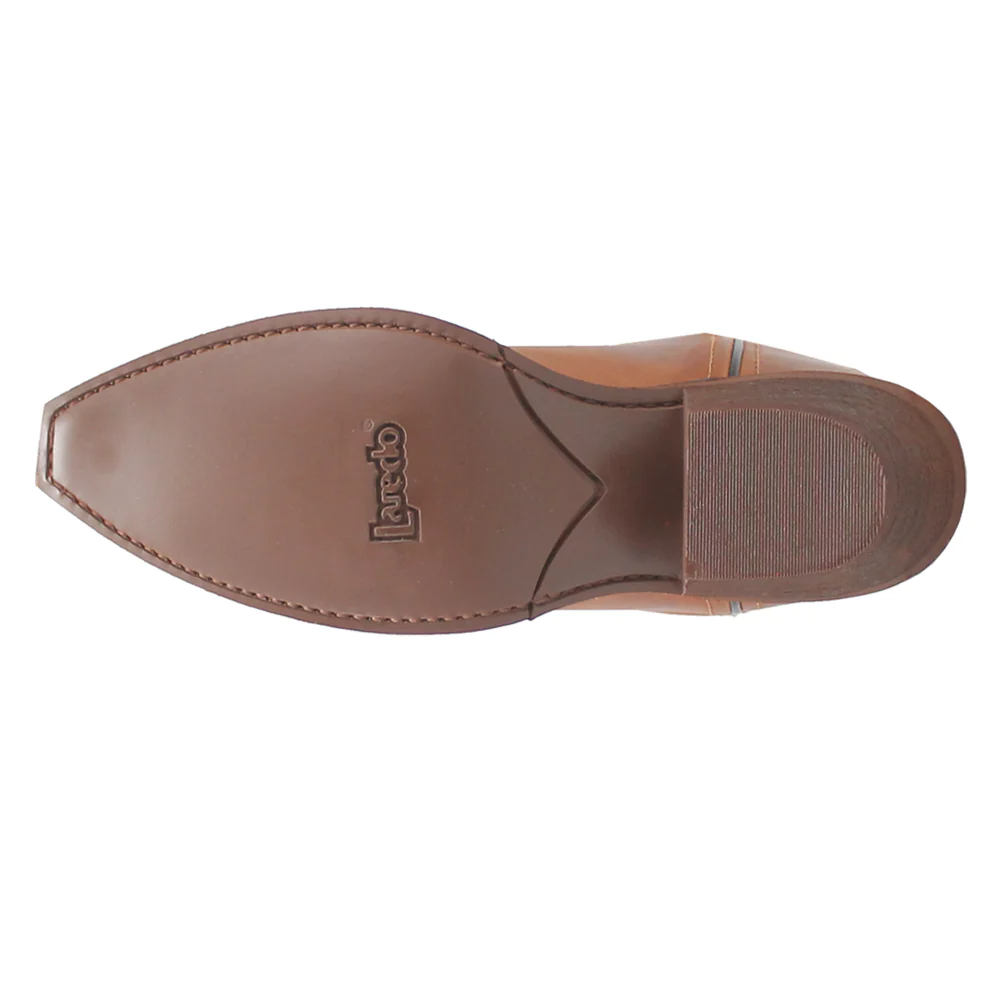 Farah Embroidered Snip Toe Pull On Cowboy Boots - Image 5