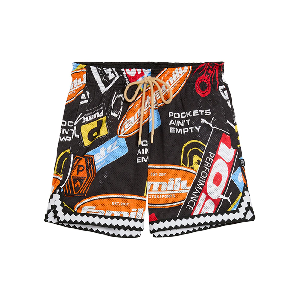 PUMA X FAST AND FURIOUS 6 Inch Reversible Basketball Athletic Shorts