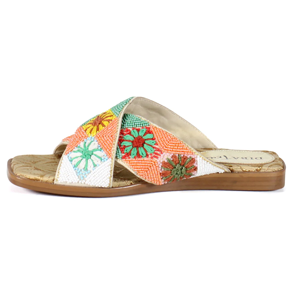 Fast Pace Flat Beaded Sandals - Image 3