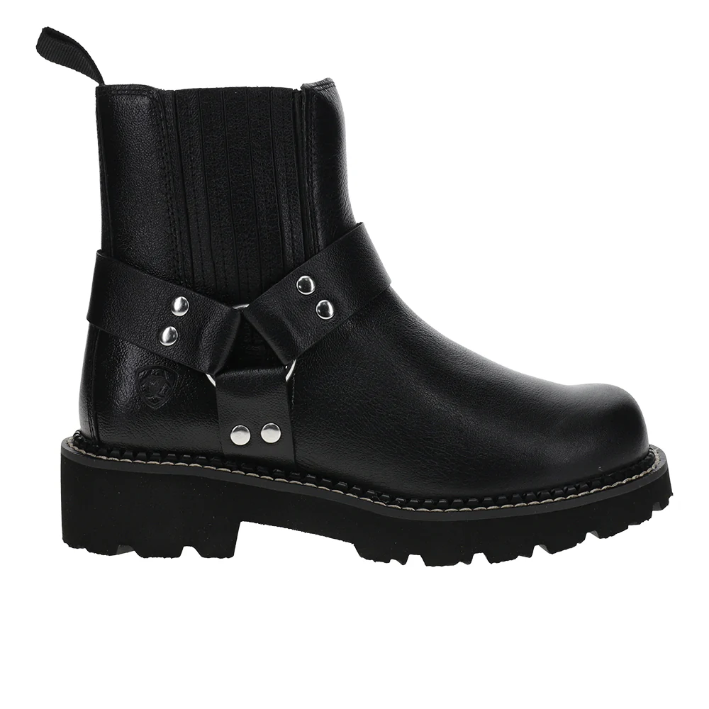Fatbaby Round Toe Chelsea Motorcycle Boots