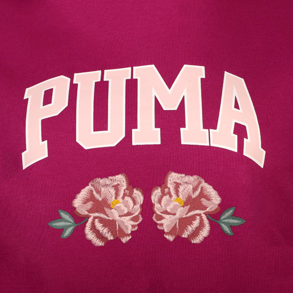 Faux Embroidery Floral Pullover Hoodie - Image 3