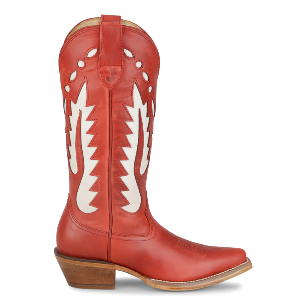 Faye Tooled Inlay Snip Toe Cowboy Boots