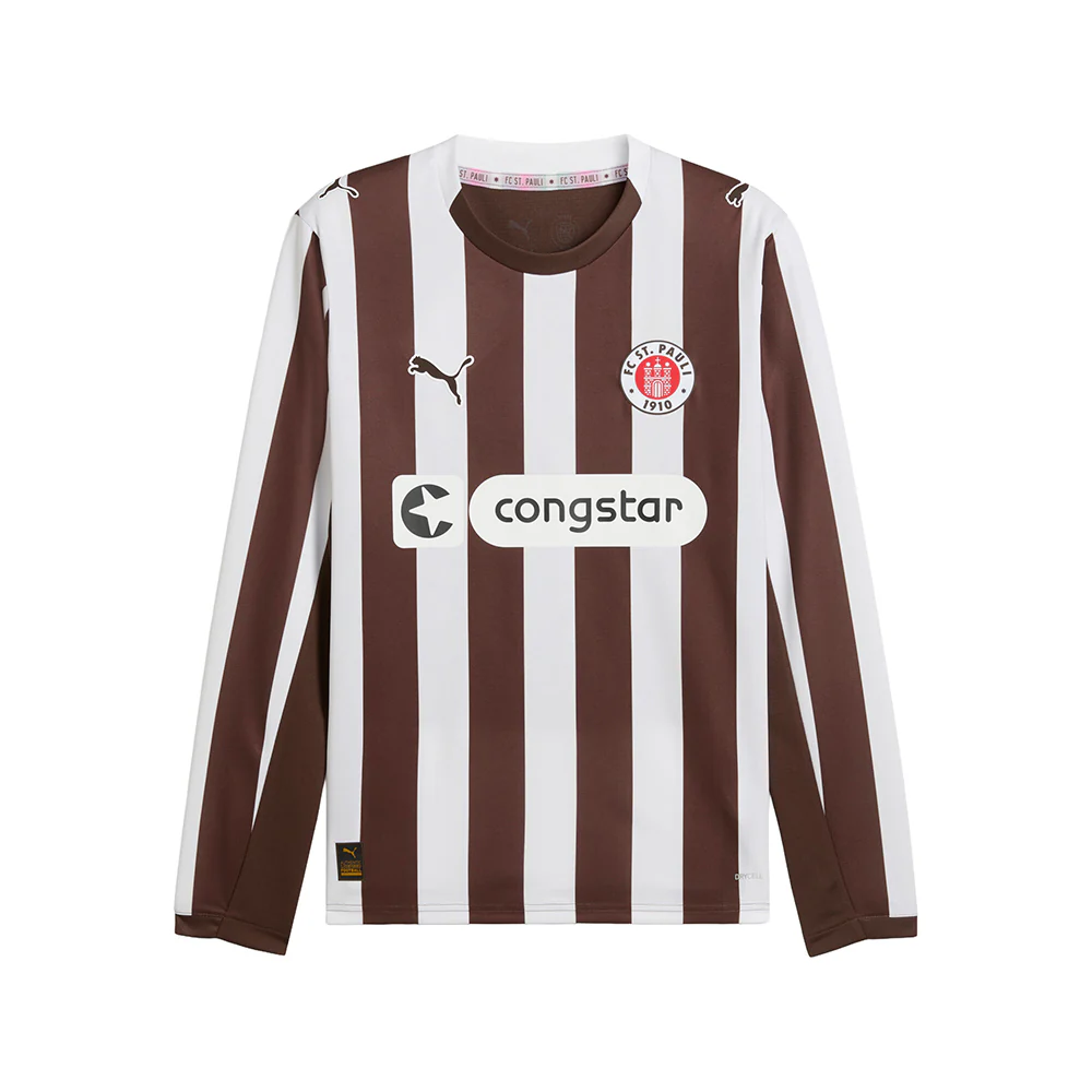 FC St. Pauli 25/26 Crew Neck Long Sleeve Home Soccer Jersey