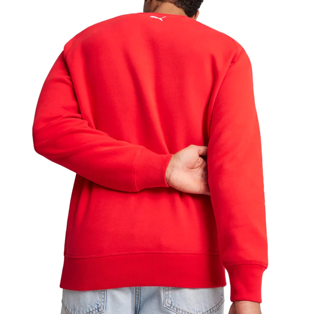 Scuderia Ferrari Race Big Shield Logo Crew Neck Long Sleeve Sweatshirt - Image 4