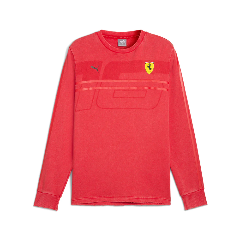 Scuderia Ferrari Race Desert Sun Las Vegas Crew Neck Long Sleeve T-Shirt