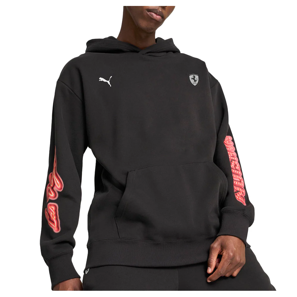 Scuderia Ferrari Race Neon Energy Pullover Hoodie - Image 3