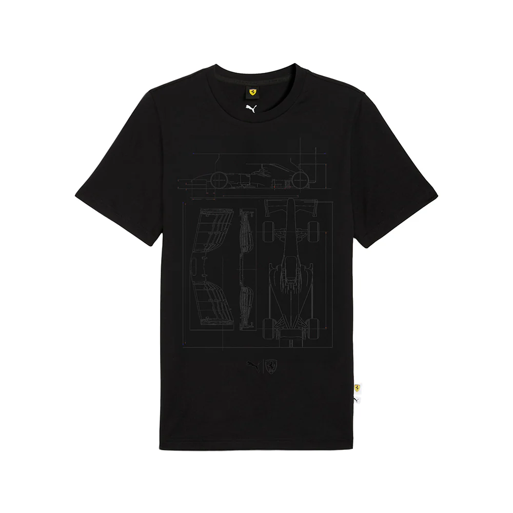 Scuderia Ferrari Sportswear Graphic Crew Neck Short Sleeve T-Shirt