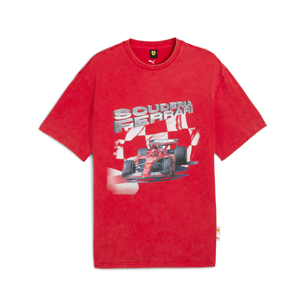 Scuderia Ferrari Sportswear II Graphic Crew Neck Short Sleeve T-Shirt