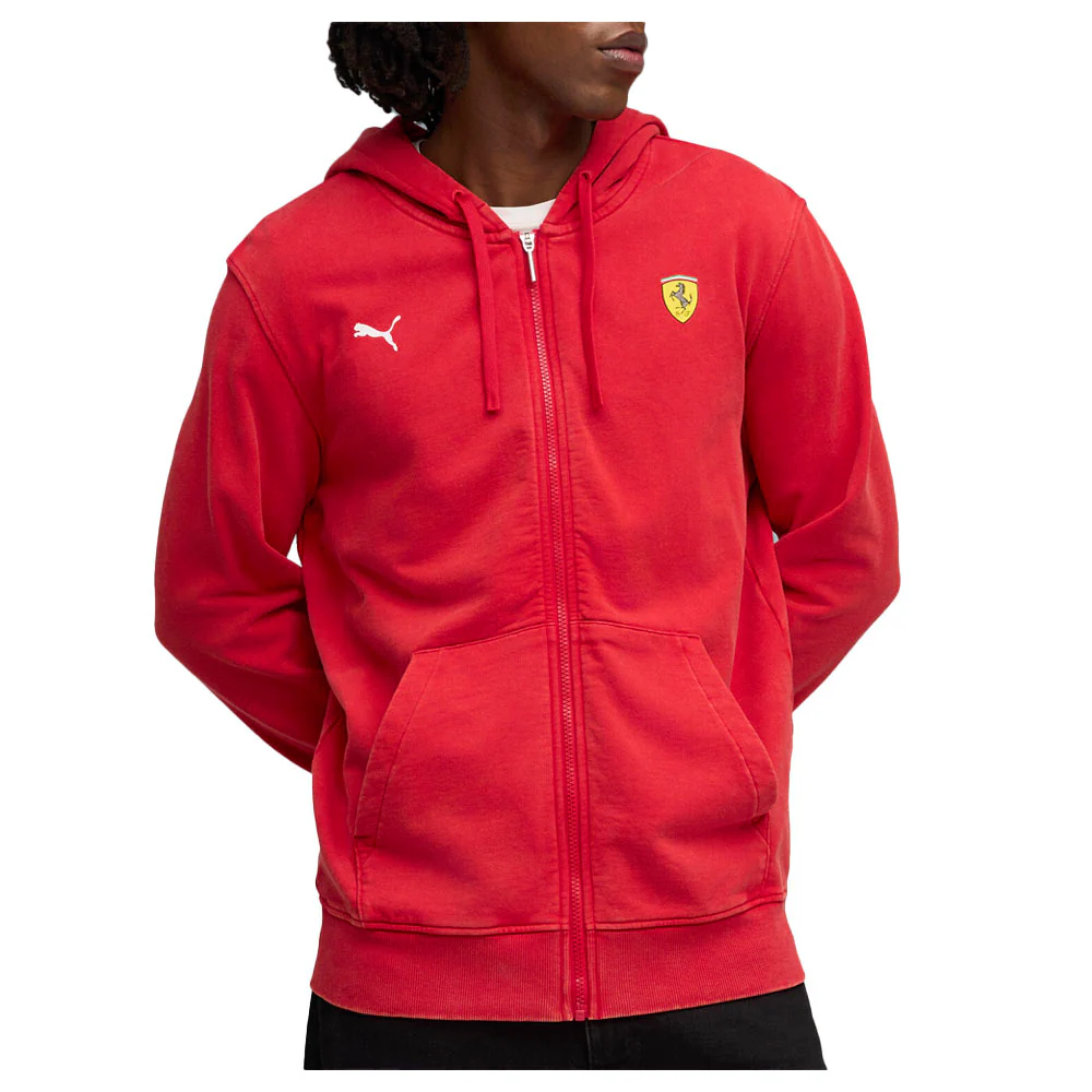 Scuderia Ferrari Sportswear Hooded Sweat Full Zip Jacket - Image 3