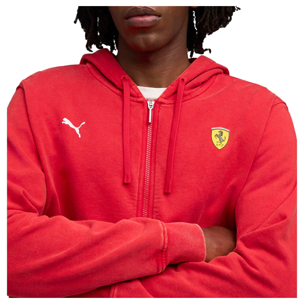 Scuderia Ferrari Sportswear Hooded Sweat Full Zip Jacket - Image 5