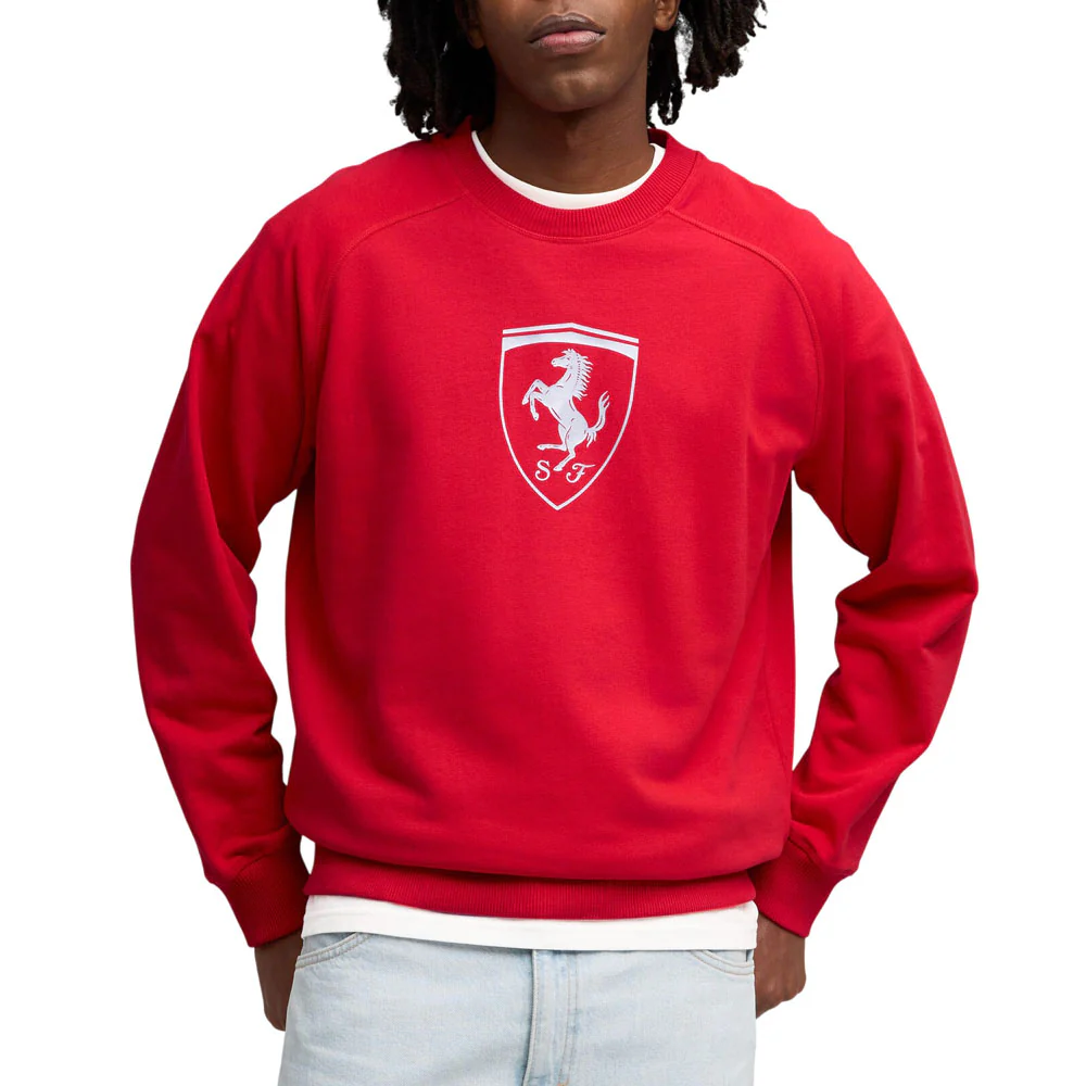 Scuderia Ferrari Sportswear Shield Crew Neck Sweatshirt - Image 3
