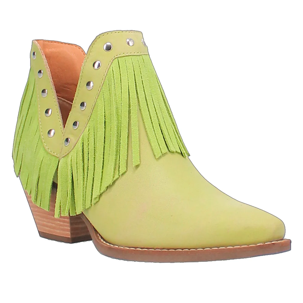 Fine N' Dandy Fringe Snip Toe Cowboy Booties - Image 2