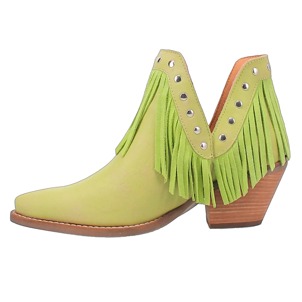Fine N' Dandy Fringe Snip Toe Cowboy Booties - Image 3