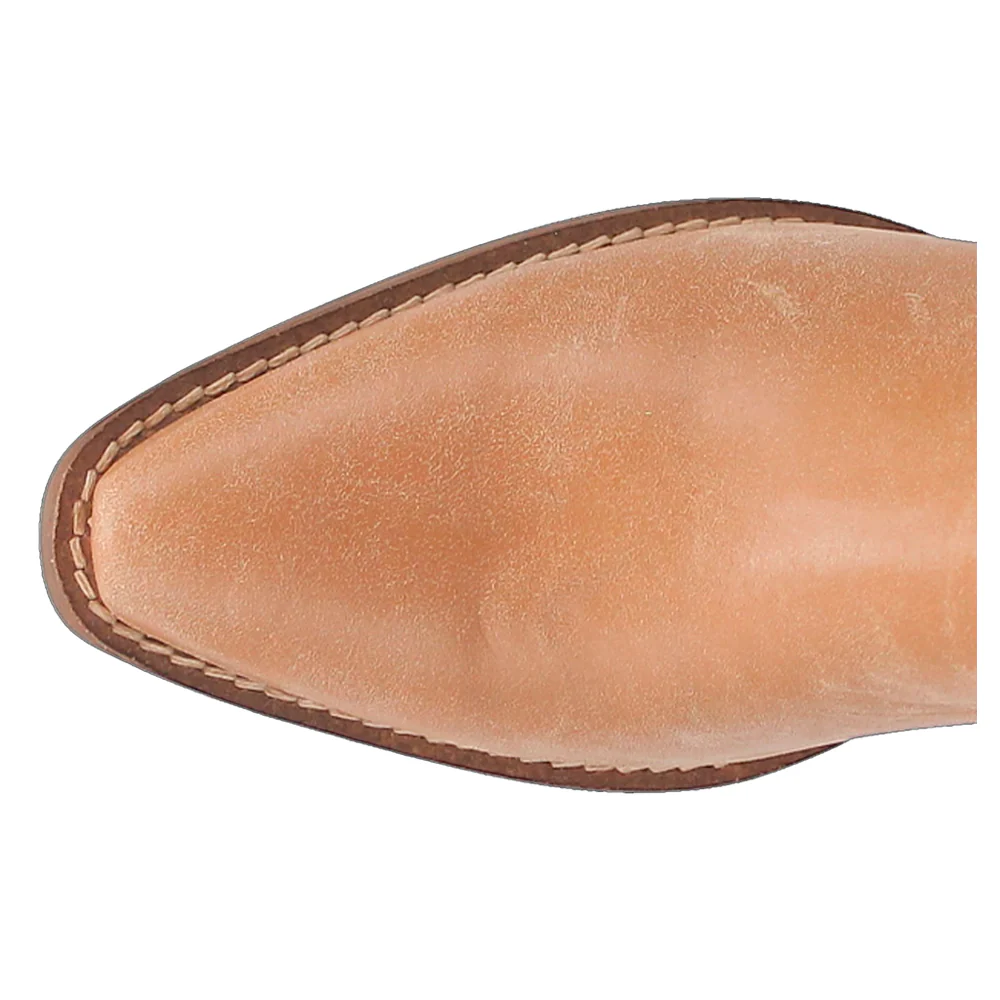 Fine N' Dandy Fringe Studded Snip Toe Cowboy Booties - Image 4