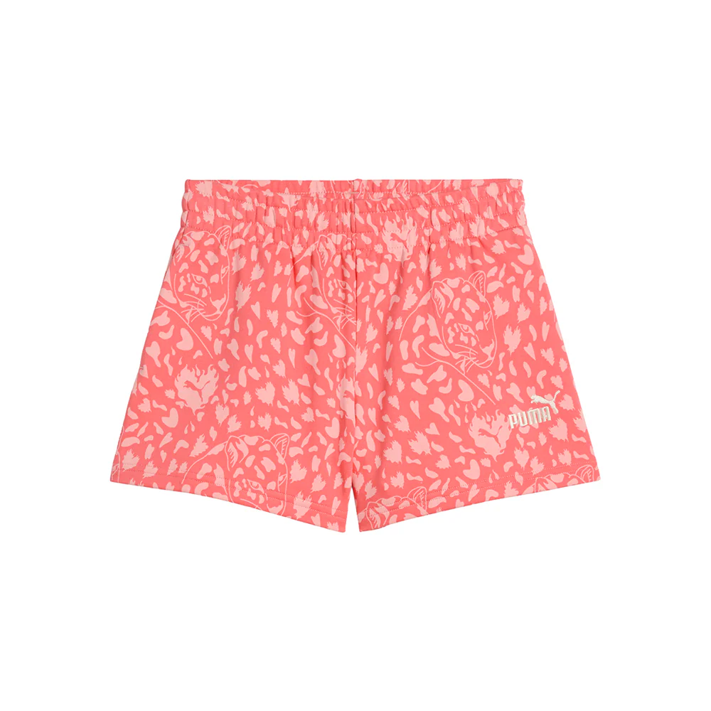 Flaming Love Graphic High Waist Shorts (Youth)
