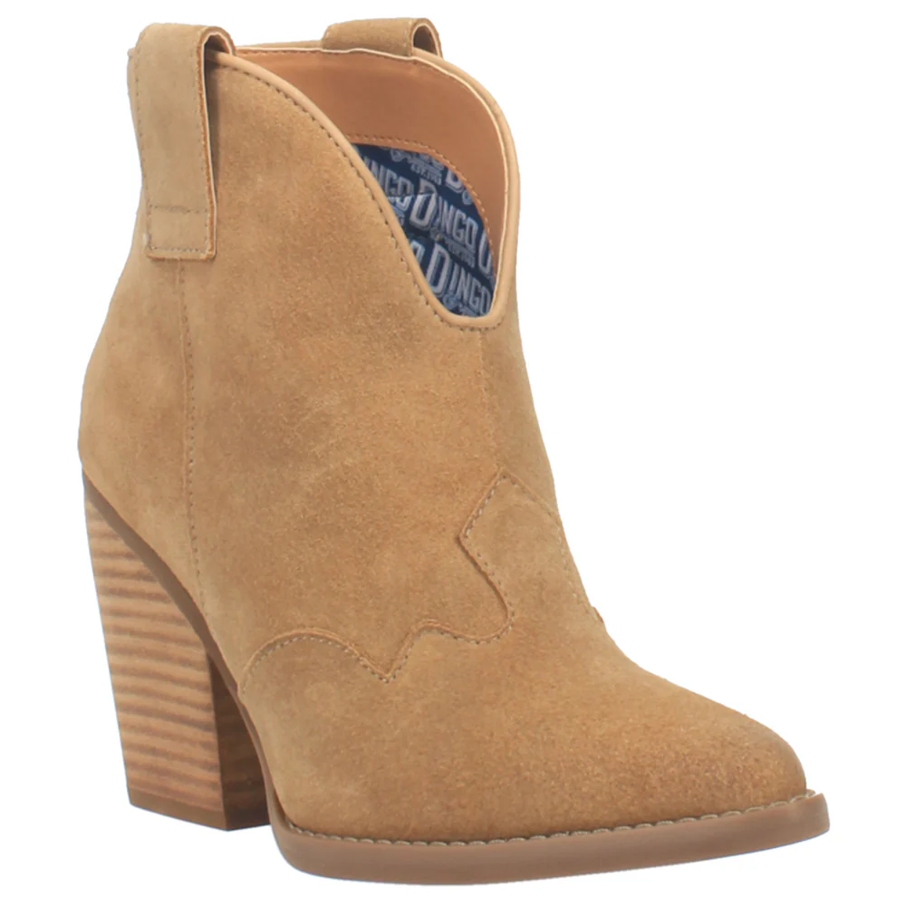 Flannie Pull On Snip Toe Cowboy Booties - Image 2
