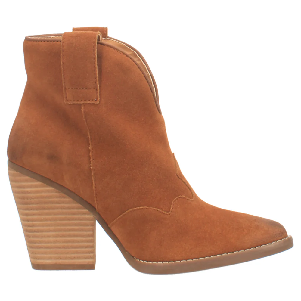 Flannie Pull On Snip Toe Cowboy Booties