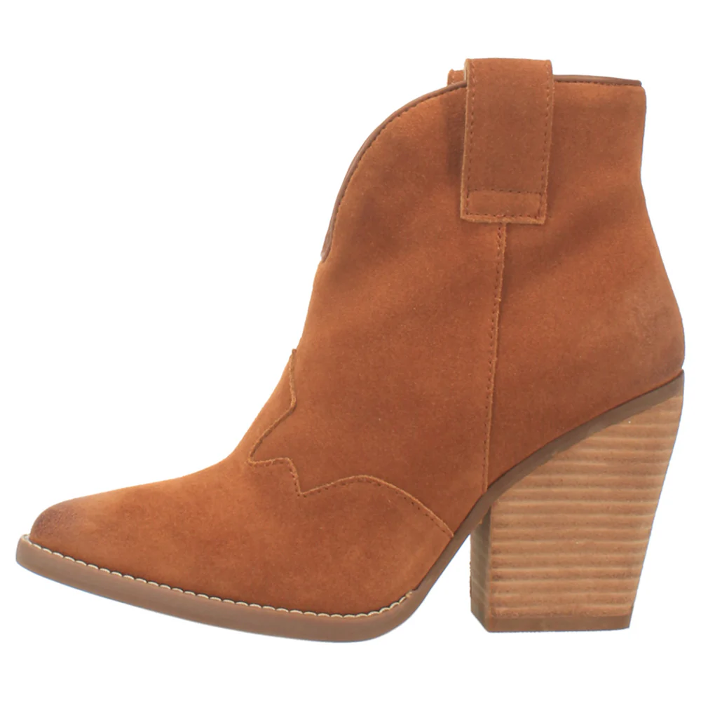 Flannie Pull On Snip Toe Cowboy Booties - Image 3