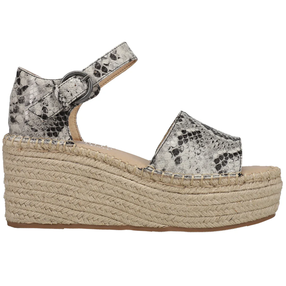 Flirty Ankle Strap Espadrille Wedge Sandals