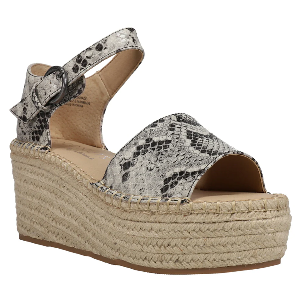 Flirty Ankle Strap Espadrille Wedge Sandals - Image 2