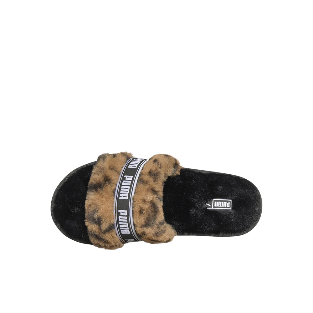 Fluff Cheetah Slide Sandals (Big Kid) - Image 4