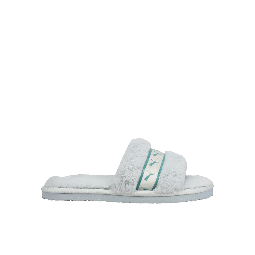 Fluff Remix Logo Slide Sandals (Big Kid)