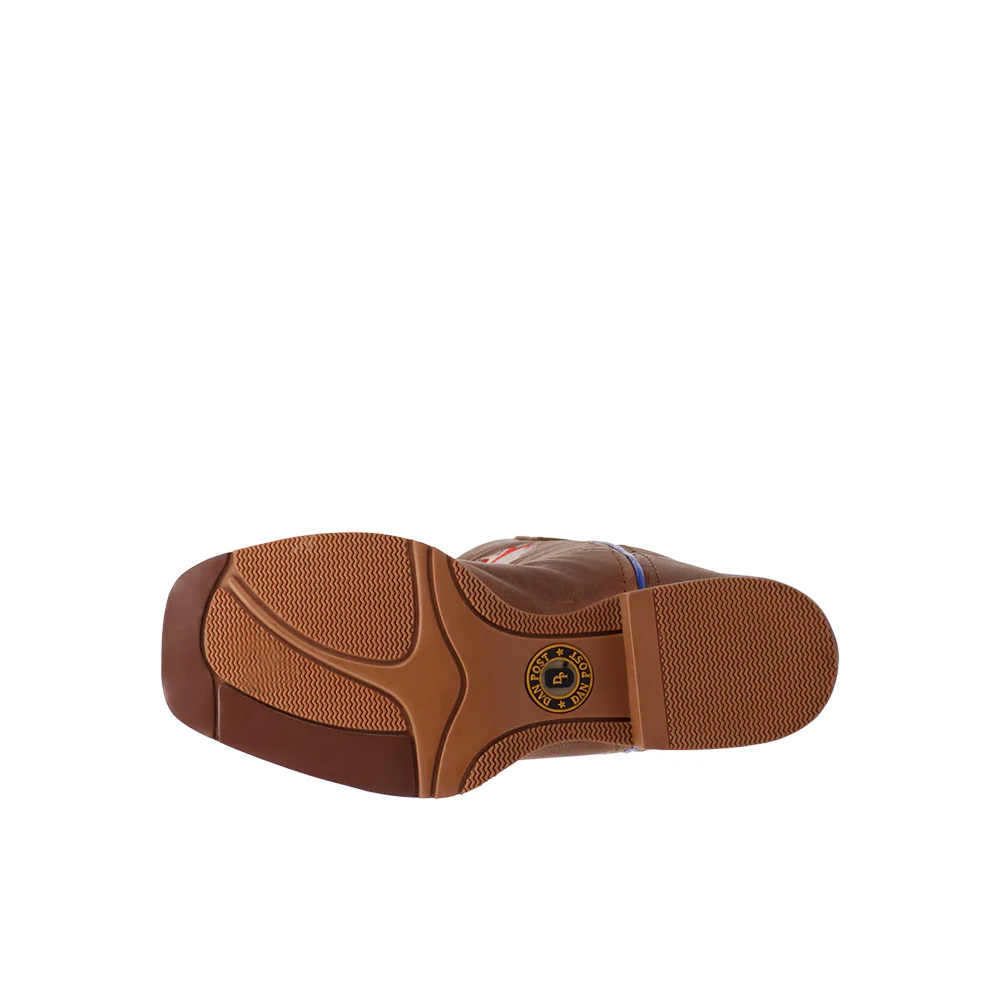 Freedom Flight Leather Square Toe Cowboy Boots (Big Kid) - Image 5