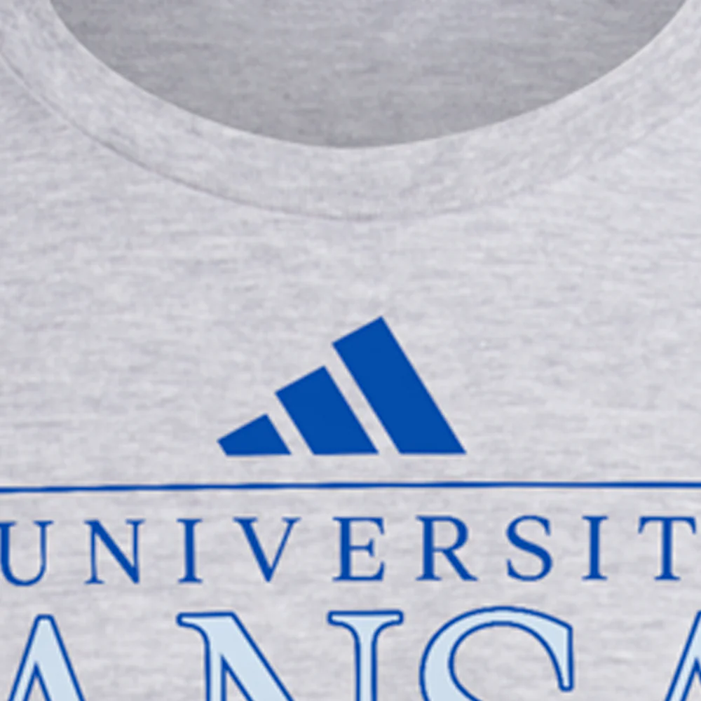 Kansas Jayhawks Fresh Logo Crew Neck Short Sleeve T-Shirt - Image 5