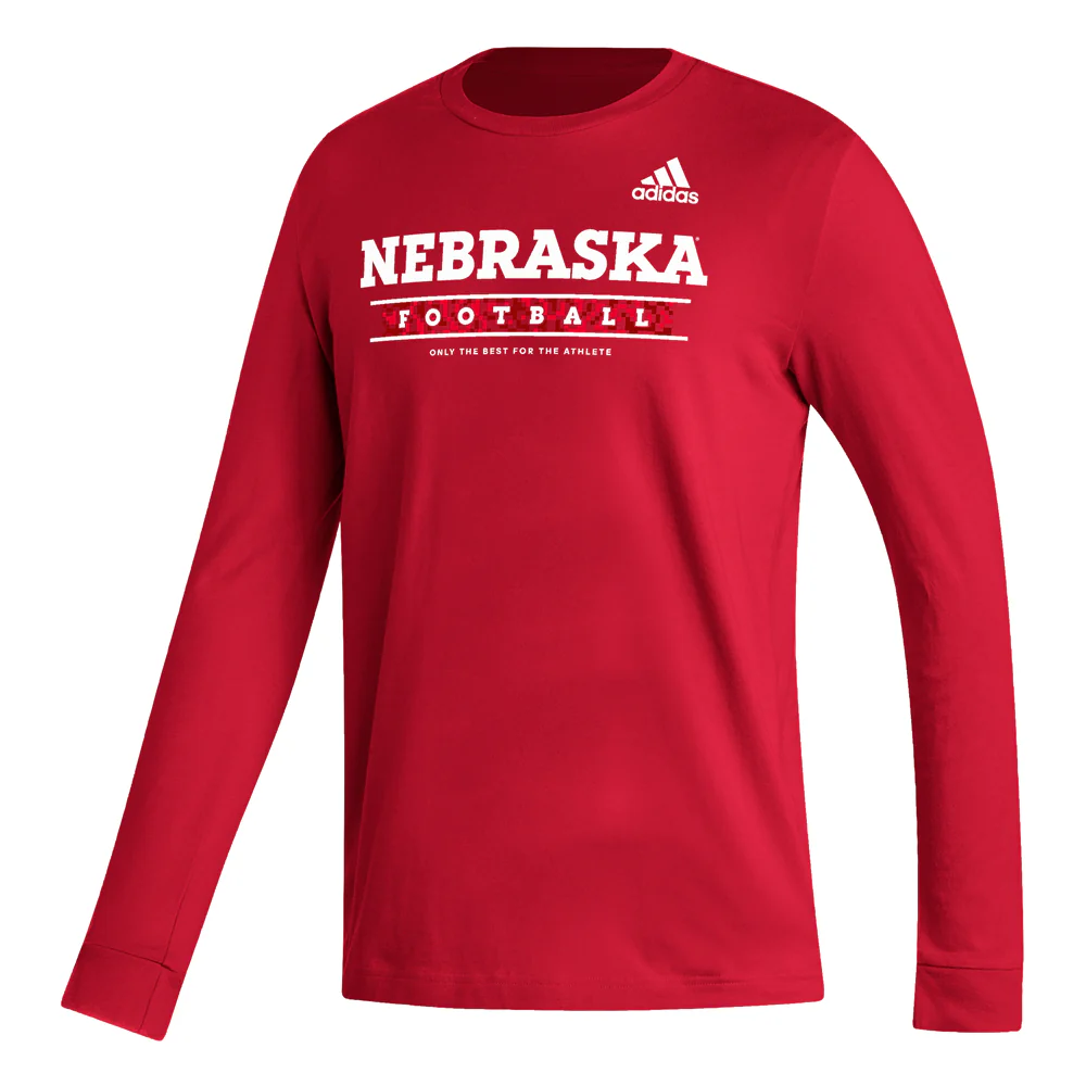 Nebraska Cornhuskers Fresh Sideline Creator Practice Crew Neck Long Sleeve Pullover Athletic Shirt