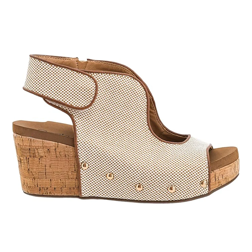 Frisky Wedge Slingback Sandals