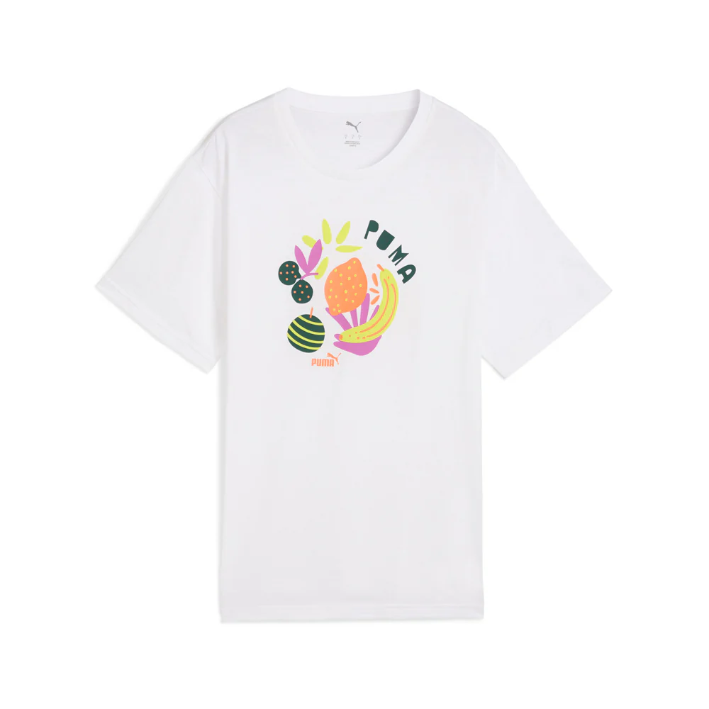 Graphics Fruity Crew Neck Short Sleeve T-Shirt