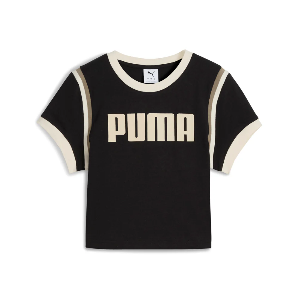 Future Archive Graphic Cropped Crew Neck Short Sleeve T-Shirt