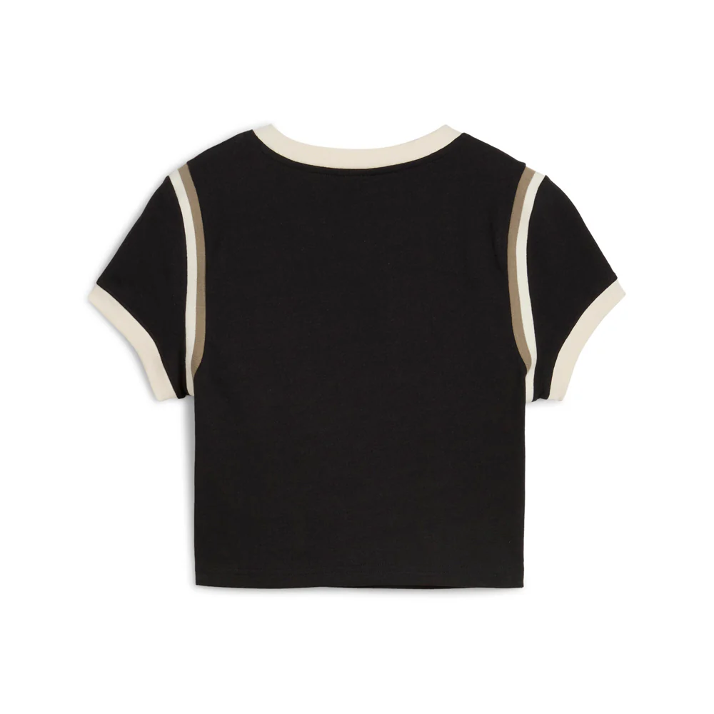 Future Archive Graphic Cropped Crew Neck Short Sleeve T-Shirt - Image 2
