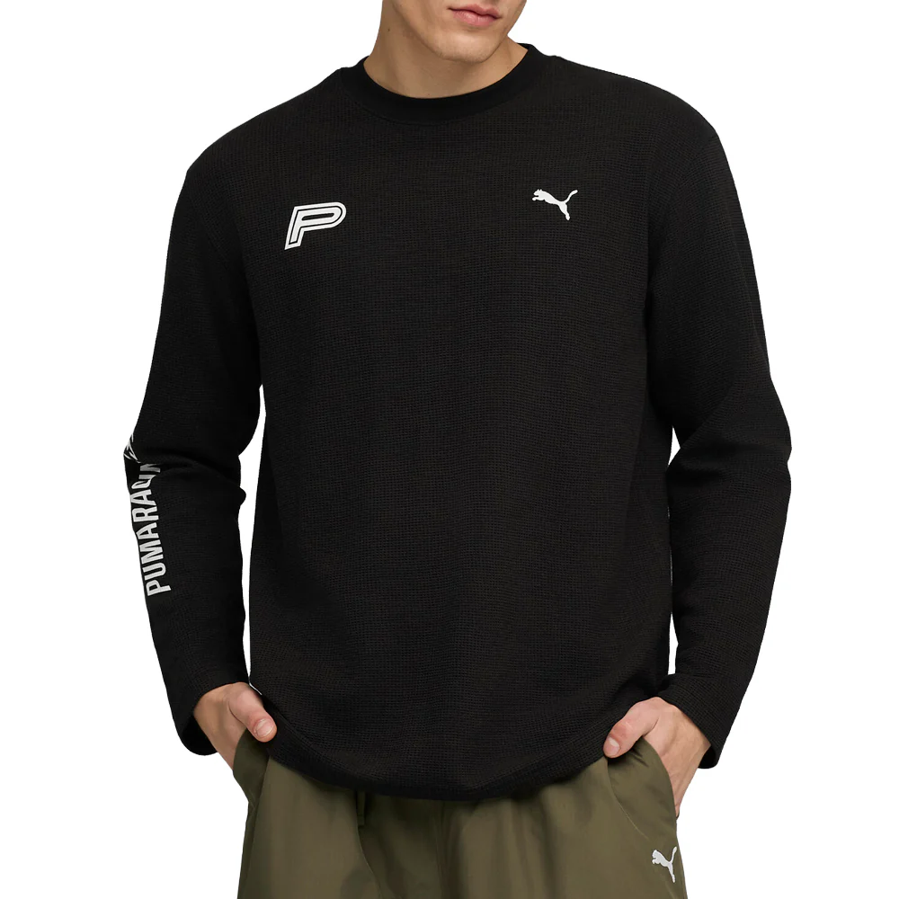 Future Archive Waffle Crew Neck Long Sleeve T-Shirt - Image 3