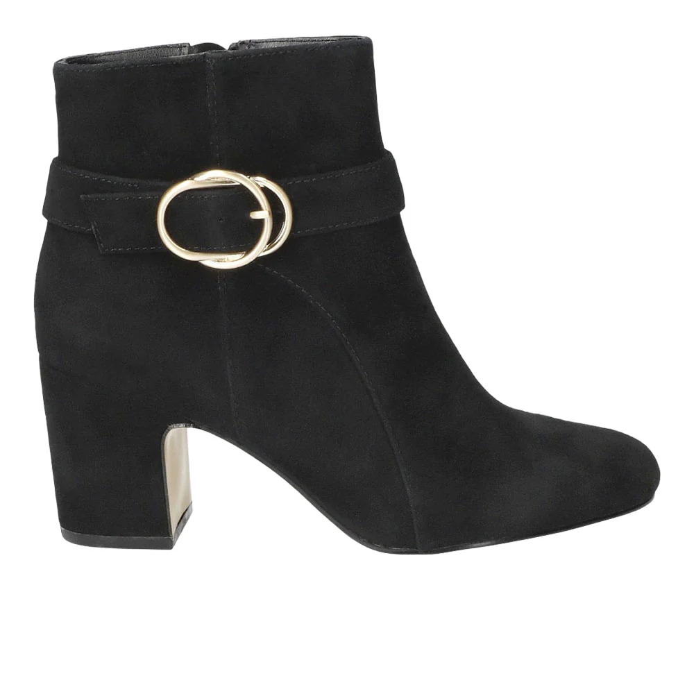 Gamela Ankle Round Toe Zippered Booties
