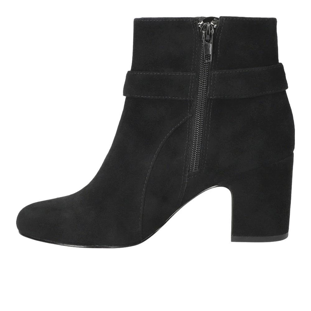 Gamela Ankle Round Toe Zippered Booties - Image 3