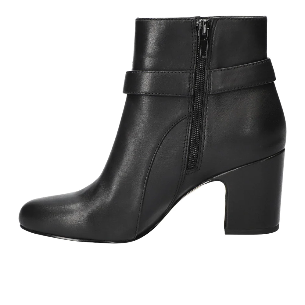 Gamela Ankle Round Toe Zippered Booties - Image 3