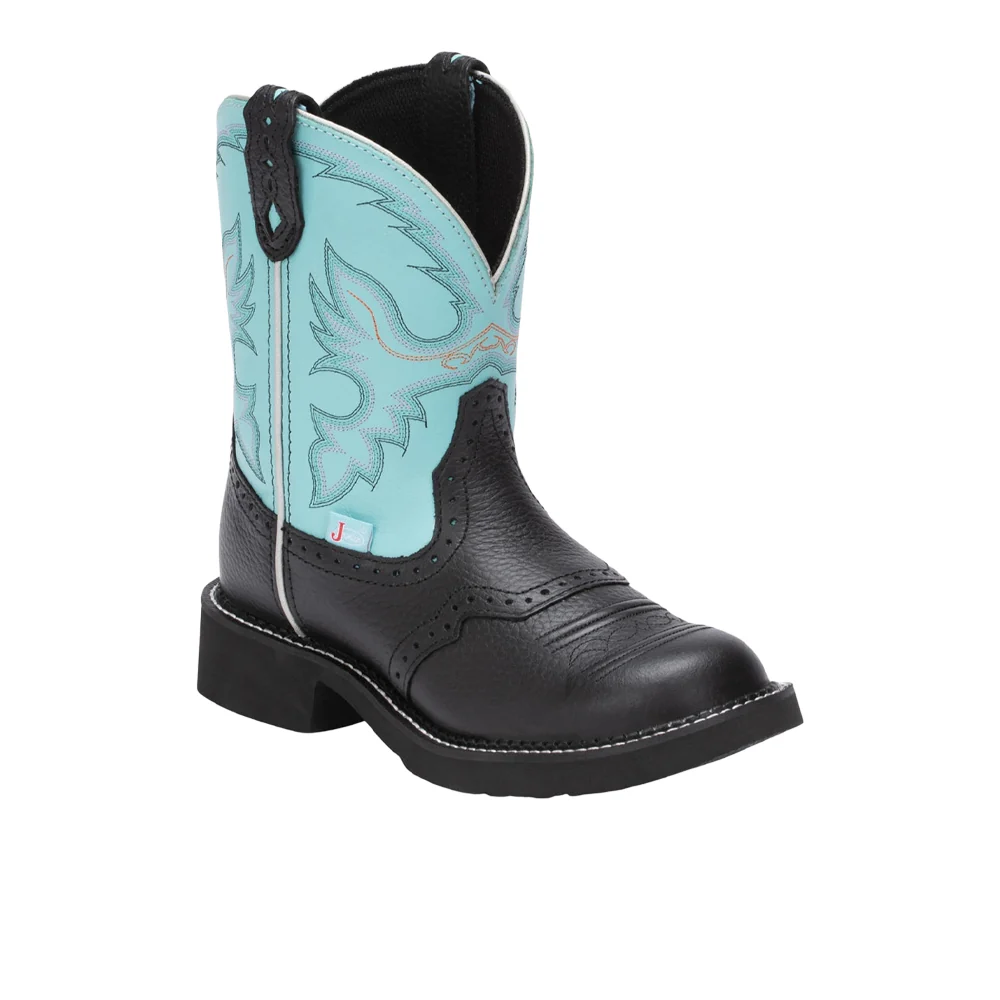 Gemma Round Toe Pull On Cowboy Boots - Image 2
