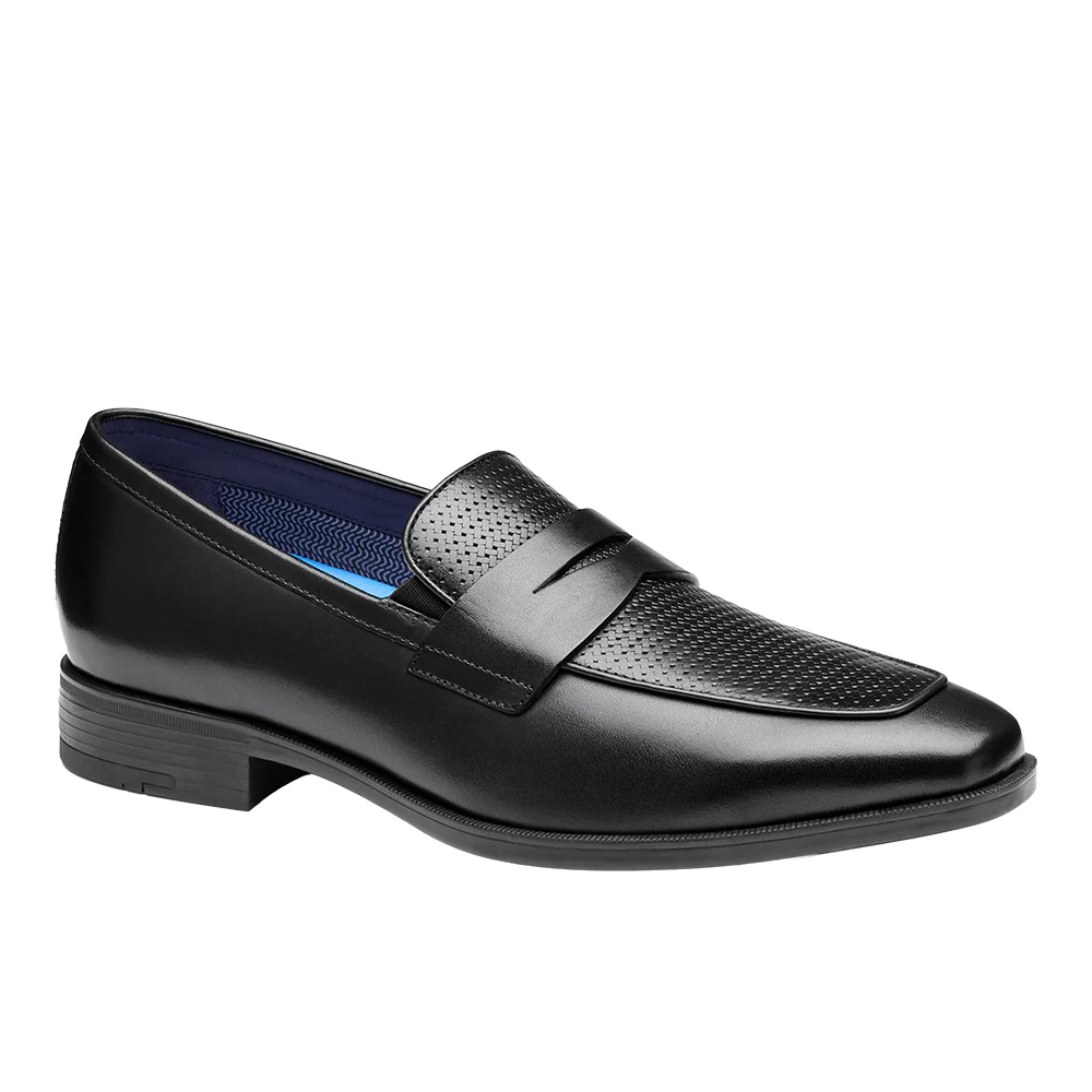 Gibbons Embossed Penny Loafer Moc Toe Dress Shoes - Image 2