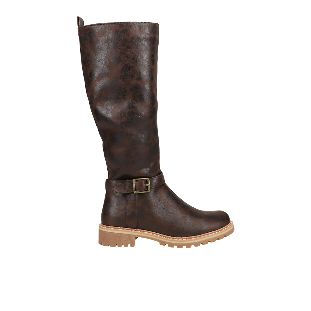 Giddy Up Riding Round Toe Zippered Boots