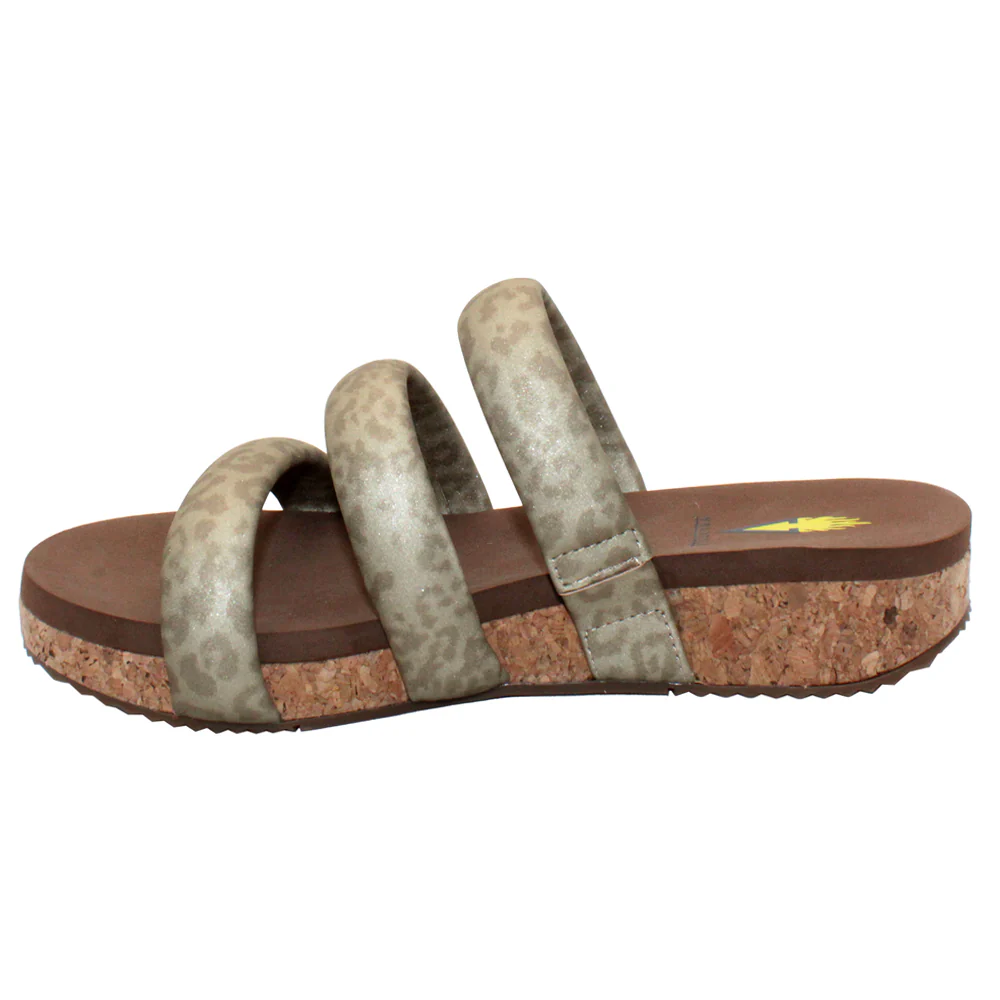 Gillette Metallic Leopard Slide Sandals - Image 3