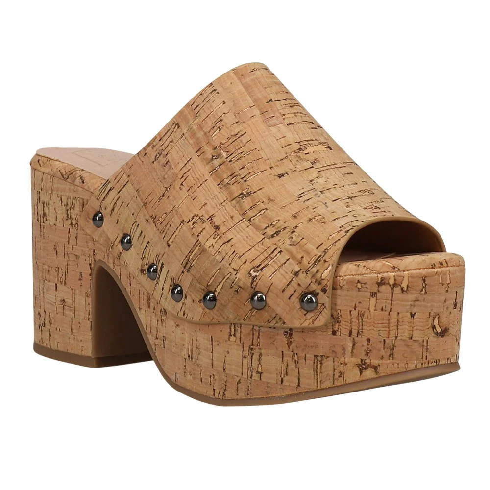 Gina Studded Platform Block Heel Sandals - Image 2