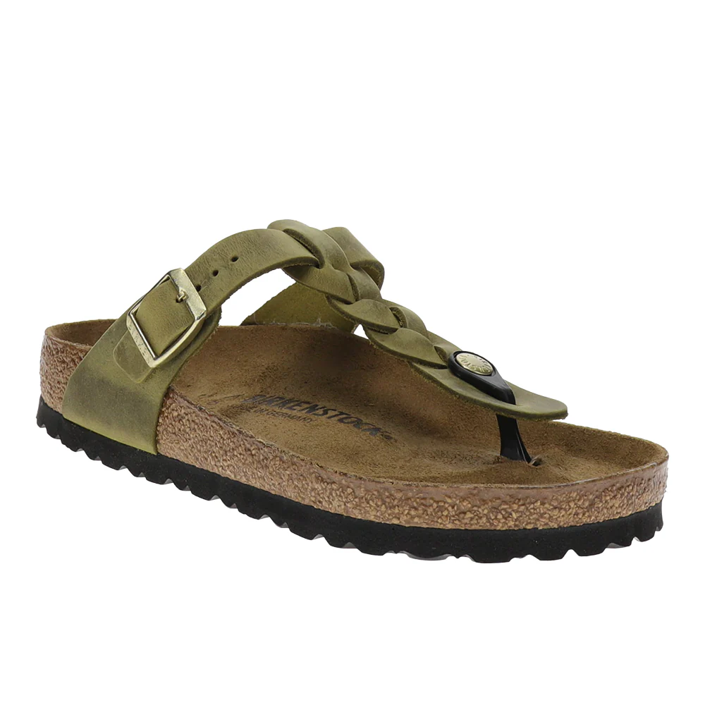 Gizeh Braided Oiled Leather Sandals - Image 2