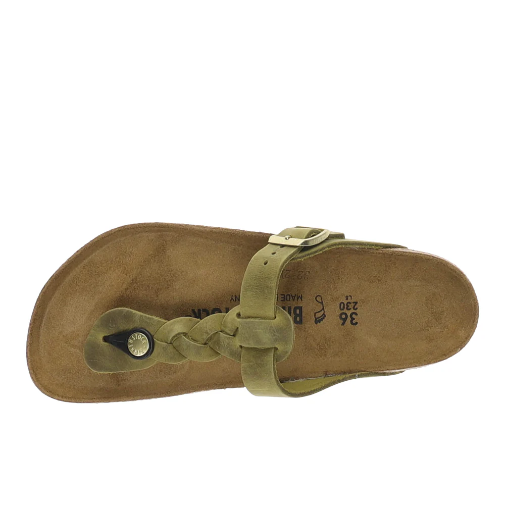 Gizeh Braided Oiled Leather Sandals - Image 4