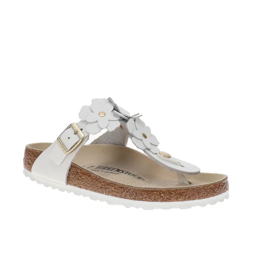 Gizeh Flowers Leather Footbed Sandals - Image 2