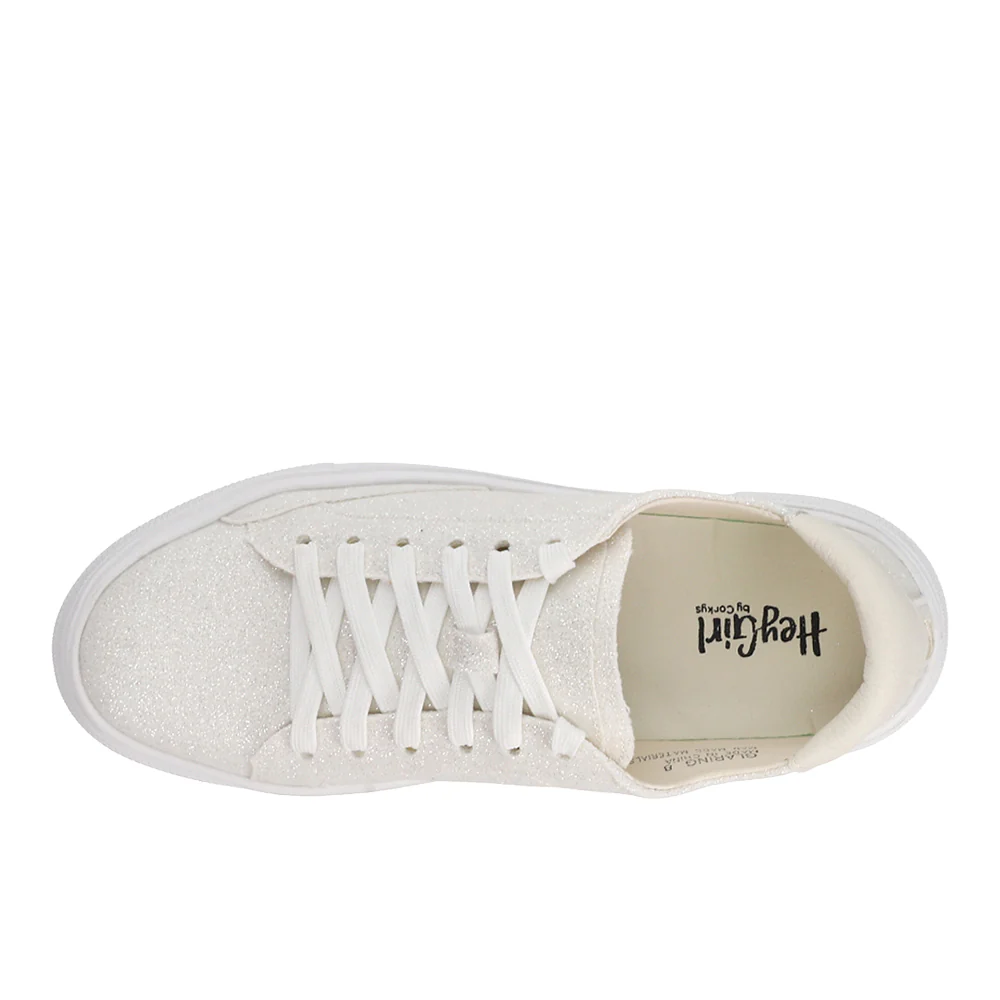 Glaring Glitter Platform Lace Up Sneakers - Image 4