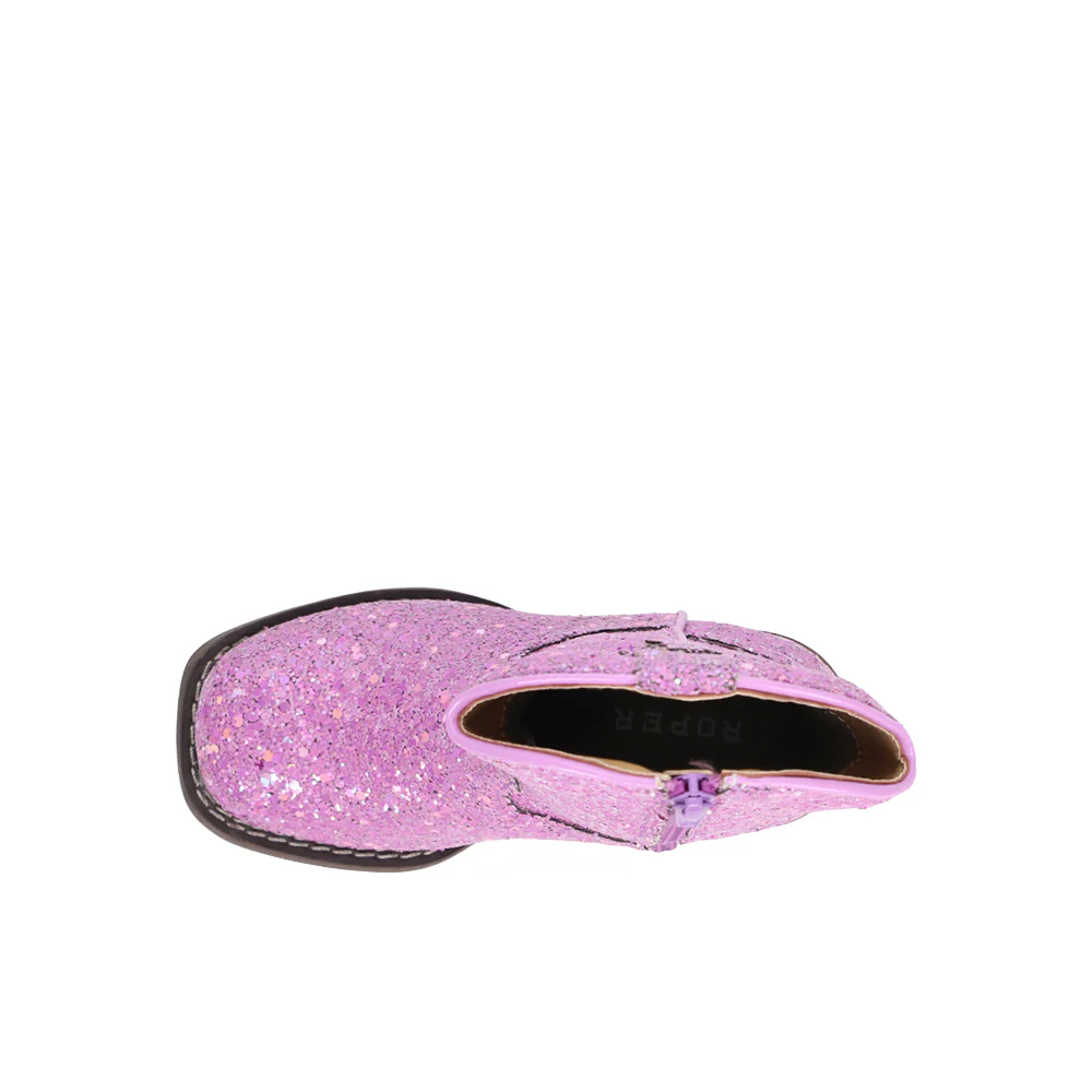 Glitter Galore Square Toe Cowboy Boots (Toddler) - Image 4